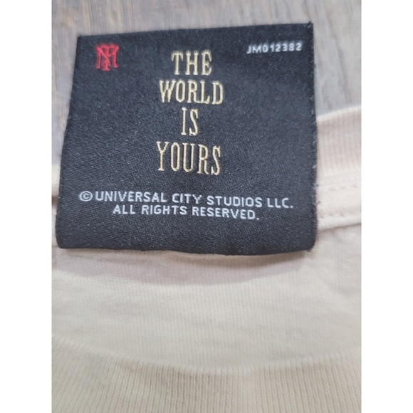 Scarface‎ Shoe Palace Tony Montana Graphic T Shirt Mens Medium Beige - Picture 6 of 9